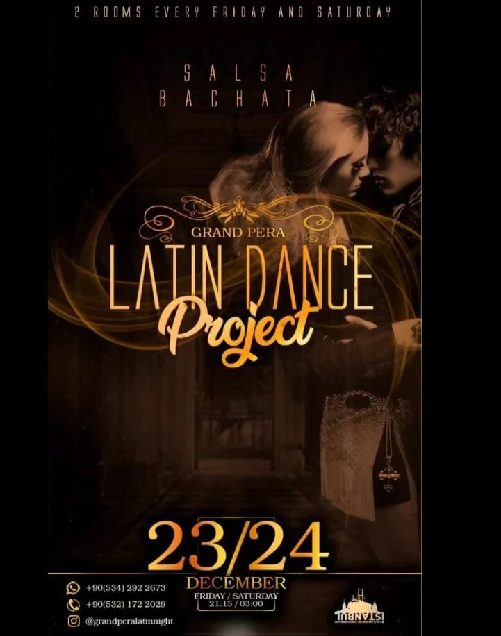 Dans Partnerim - Dans eğitimi sunan bir dans topluluğu için dans etkinliğinin tanıtımını yapan bir broşür.