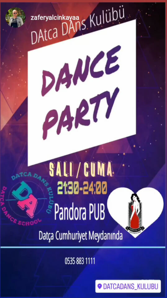 Dans Partnerim - Bir salsa dans partisi (dans etkinliği, salsa dans) posteri.