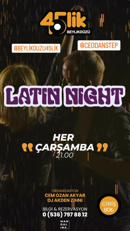 Dans Partnerim - Carasamba dans grubuyla Latin gecesi.